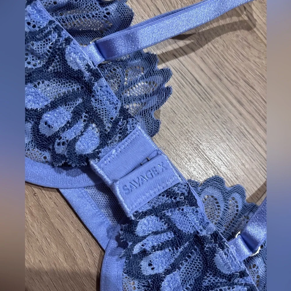 NWT Savage Not Sorry Unlined Lace Balconette Bra 30A - Picture 6 of 8
